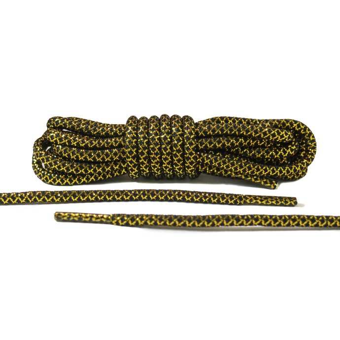 Black and Gold Rope Laces 2.0
