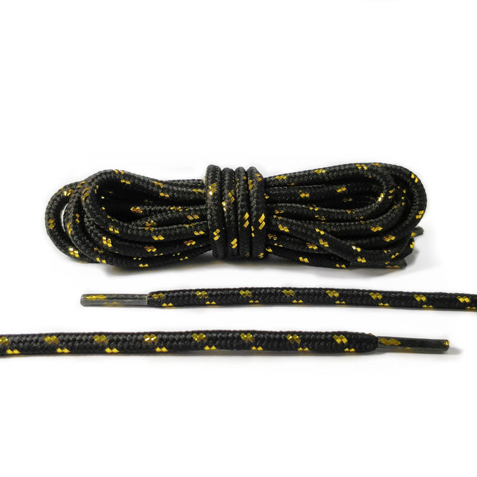 Black and Gold Rope Laces