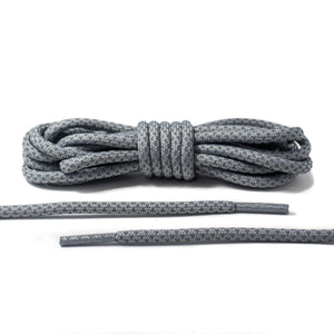 Gray 3M Reflective Rope Laces 2.0