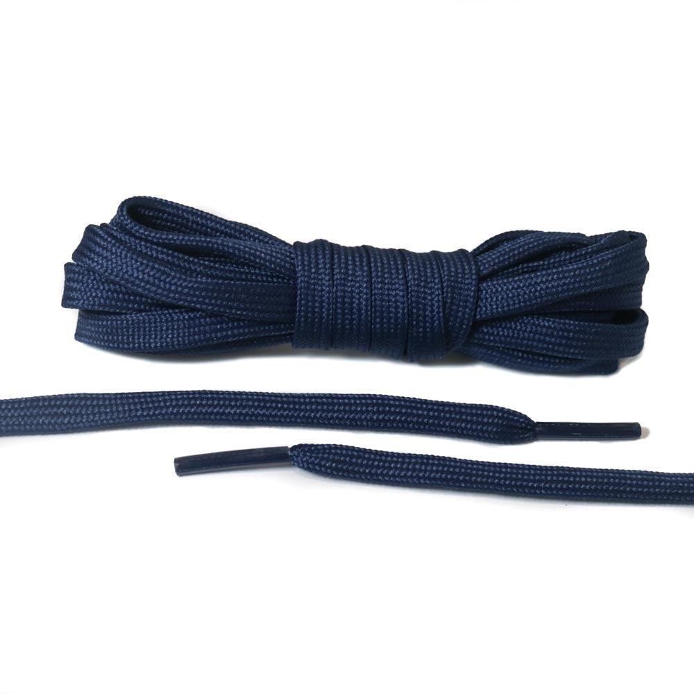 Navy Blue Flat Laces - Basic