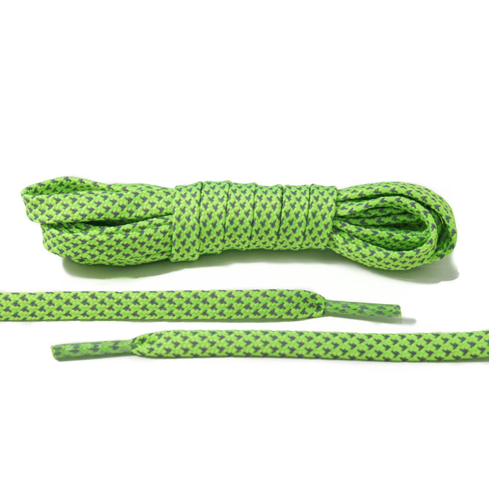 Neon Green 3M Reflective Flat Laces 2.0