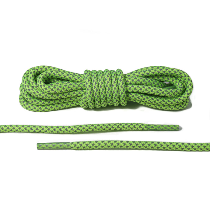 Neon Green Reflective Rope Laces 2.0