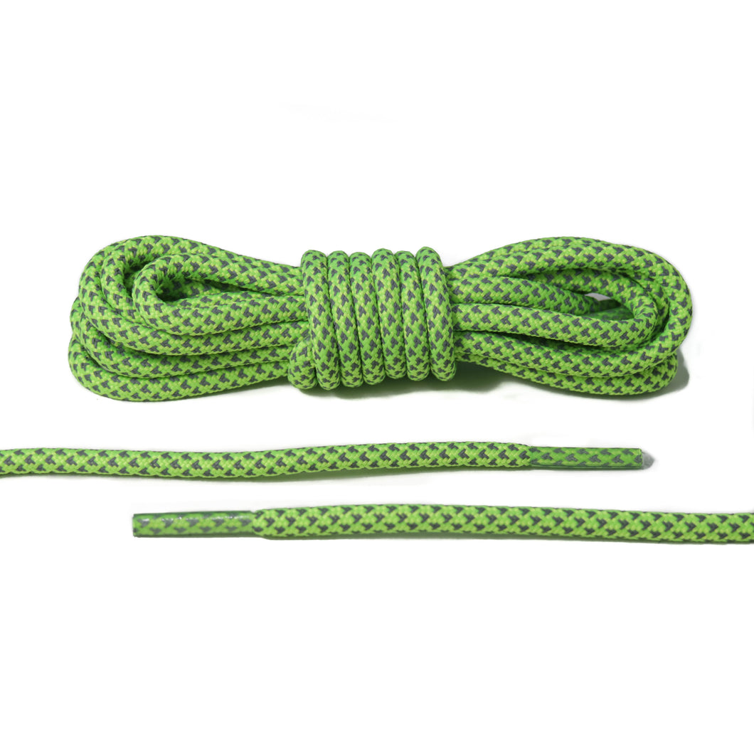 Neon Green Reflective Rope Laces 2.0