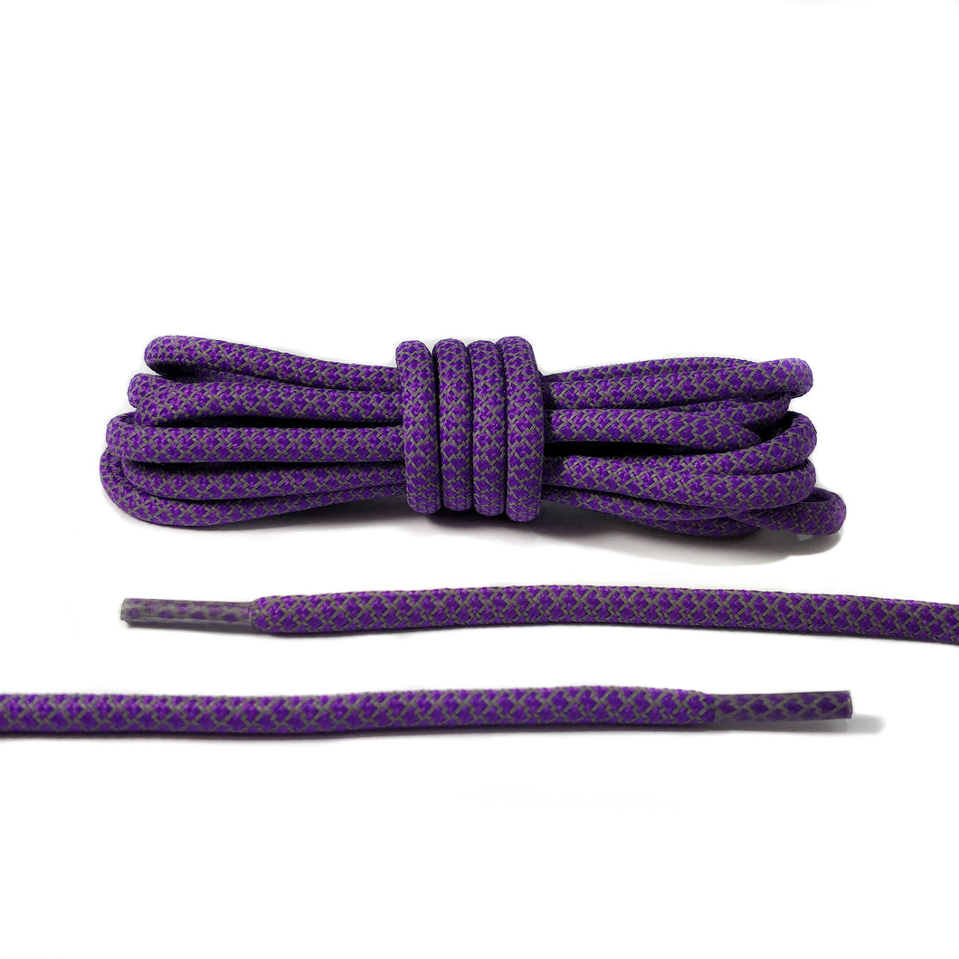Purple Reflective 3M Rope Laces