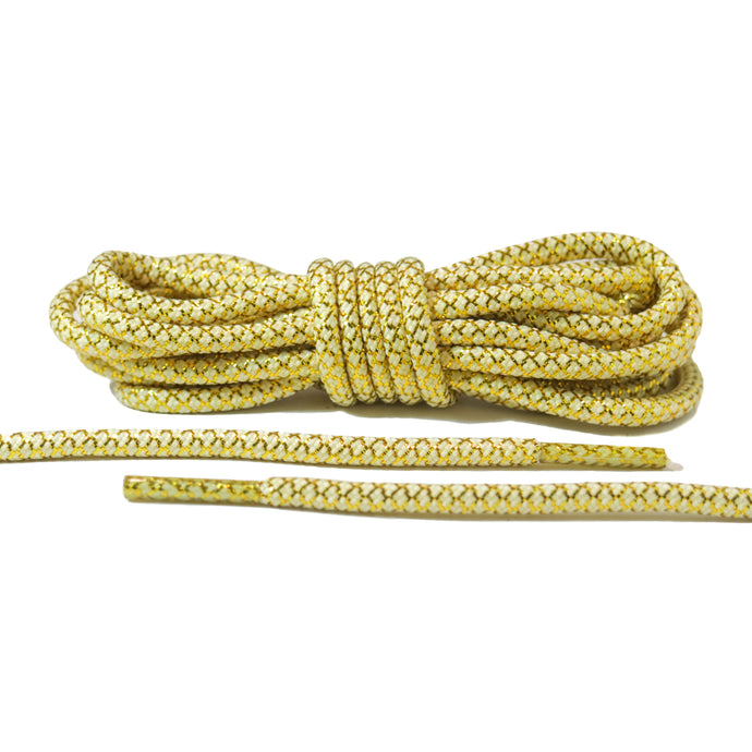 White and Gold Rope Laces 2.0