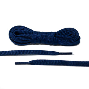 Navy Blue Flat Laces - Classic